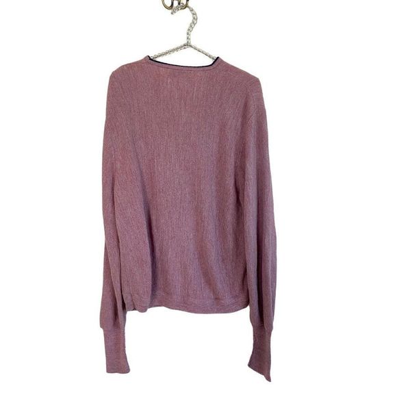 Vintage Izod of London Mens 100% Orlon Acrylic XL Pullover Pink Sweater - Picture 2 of 5